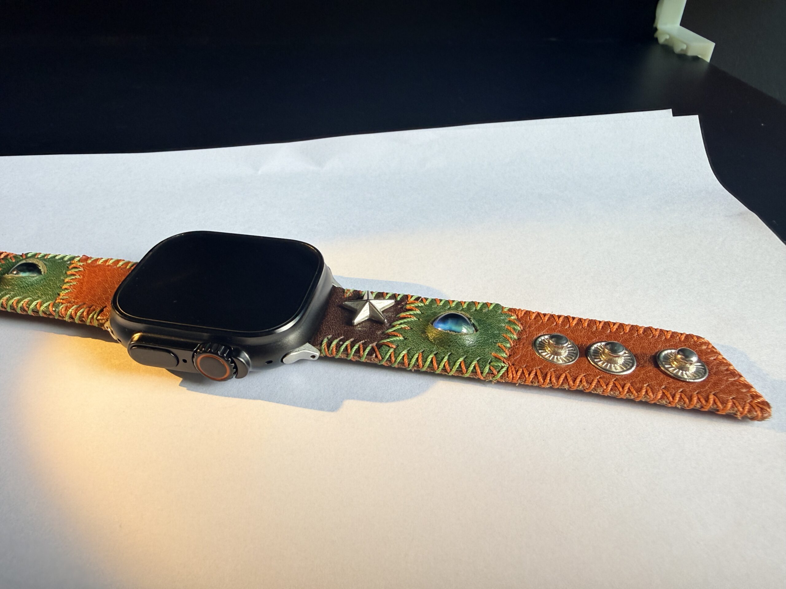 Band laid on watch